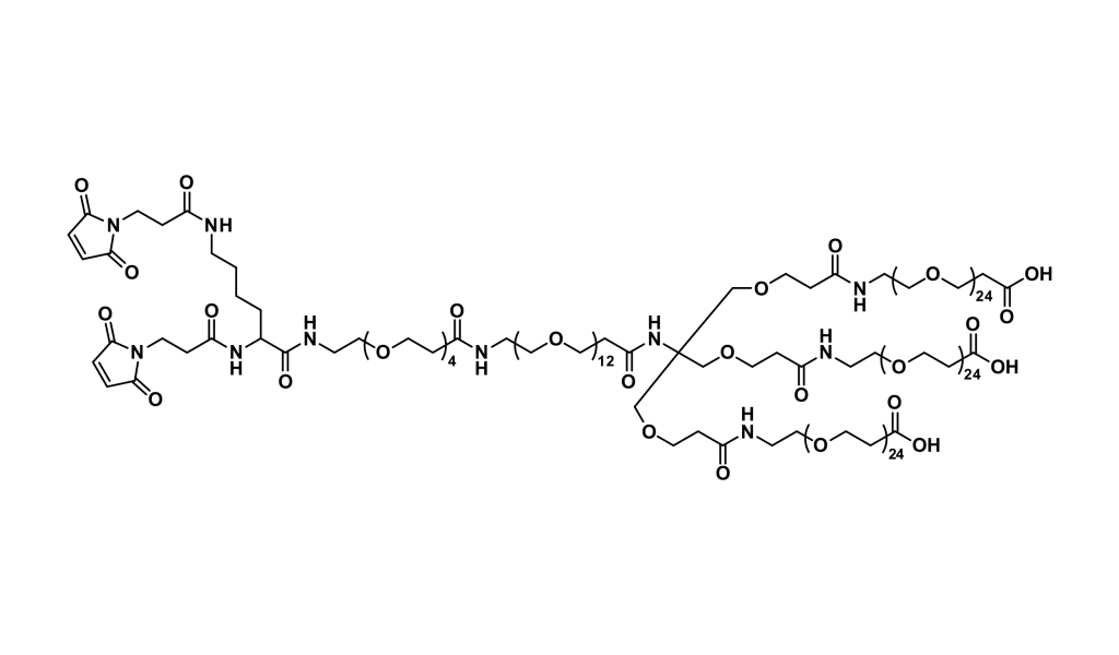 Bis-MAL-Lysine-dPEG®₄-dPEG®₁₂-Tris(-dPEG®₂₄-acid)₃