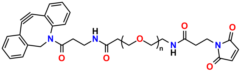 Figure 24: DBCO-dPEG®n-MAL click chemistry crosslinkers