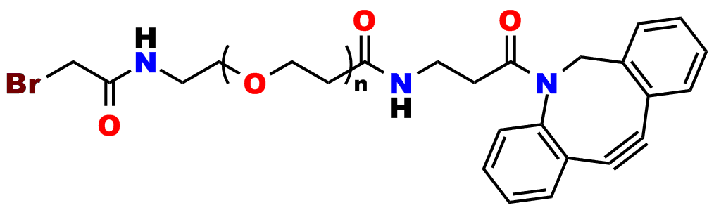 Figure 26: Bromoacetamido-dPEG®n-DBCO crosslinkers.