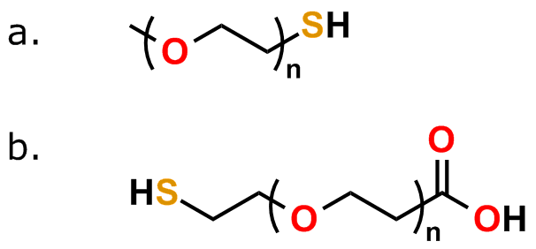 Figure 29: Quanta BioDesign's thiol-functionalized dPEG® products can be used for thiol-ene and thiol-yne click chemistry and are particularly well-suited for bioconjugation applications.