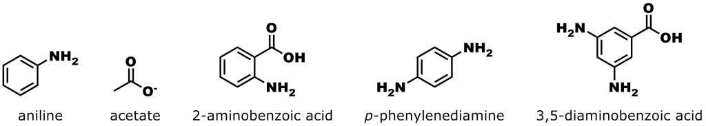 Figure 5: Selected catalysts for the formation of hydrazone and oxime bonds. See the discussion below and the references cited for details.