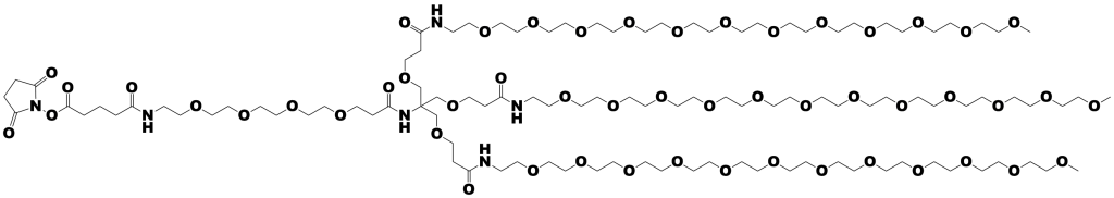 PN10401, NHS-dPEG®-(m-dPEG®12)3, used to modify organophosphorus hydrolase
