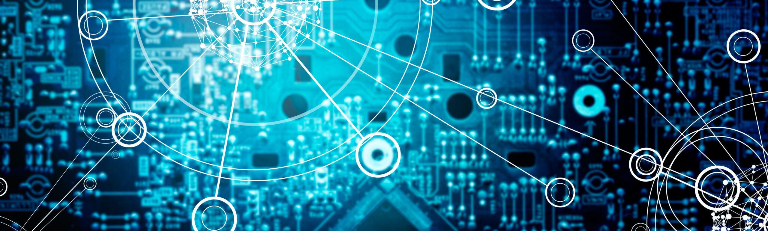 Abstract, Electronic circuit network grunge background